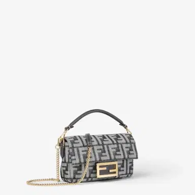 Fendi Iconic small Baguette® bag made of dark blue denim-effect | Thumbnail 2 Fendi Iconic small Baguette® bag made of dark blue denim-effect | Thumbnail 2