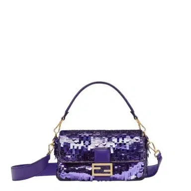 Fendi Iconic medium Baguette® bag, finely embroidered all-over | Thumbnail 1