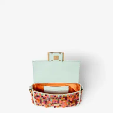 Fendi Iconic mini Baguette® bag, embroidered all over | Thumbnail 4 Fendi Iconic mini Baguette® bag, embroidered all over | Thumbnail 4