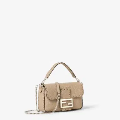 Fendi Mini iconic Baguette® bag made with 309 tone-on-tone macro | Thumbnail 2 Fendi Mini iconic Baguette® bag made with 309 tone-on-tone macro | Thumbnail 2
