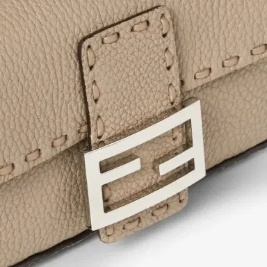 Fendi Mini iconic Baguette® bag made with 309 tone-on-tone macro | Thumbnail 5 Fendi Mini iconic Baguette® bag made with 309 tone-on-tone macro | Thumbnail 5