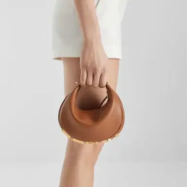 Fendi Mini Fendigraphy hobo bag with a contemporary look and bold | Thumbnail 2