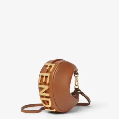 Fendi Mini Fendigraphy hobo bag with a contemporary look and bold | Thumbnail 3
