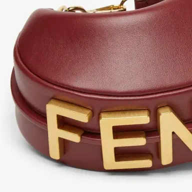 Fendi Mini Fendigraphy hobo bag with a contemporary look and bold | Thumbnail 4