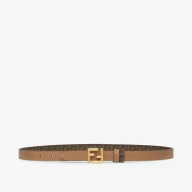 Fendi Reversible belt with loop and FF stud buckle | Thumbnail 2