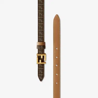 Fendi Reversible belt with loop and FF stud buckle | Thumbnail 3