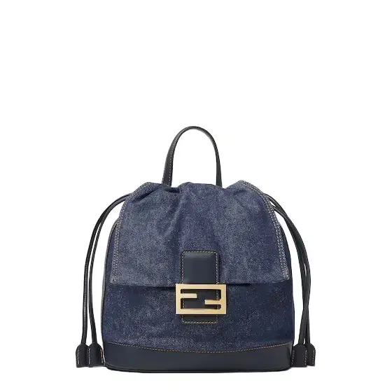 Fendi Backpack with a soft, deconstructed design decorated