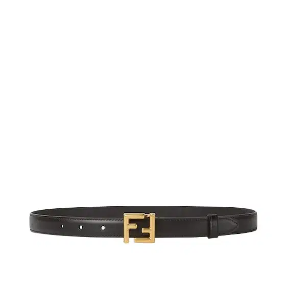 Fendi Thin belt with loop and iconic FF stud buckle