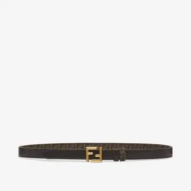 Fendi Reversible belt with loop and FF stud buckle | Thumbnail 2