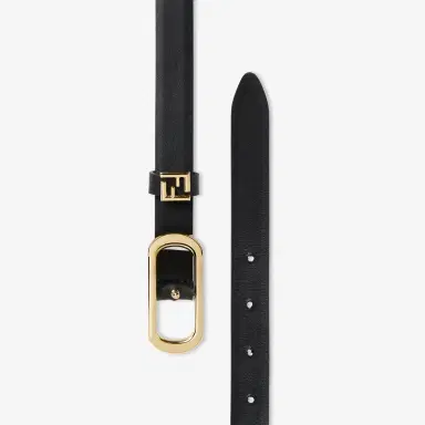 Fendi Thin belt with oval buckle and FF logo on the loop | Thumbnail 2 Fendi Thin belt with oval buckle and FF logo on the loop | Thumbnail 2