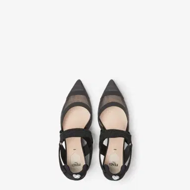 Fendi Colibrì slingbacks with pointed toe and elasticated ribbons | Thumbnail 4