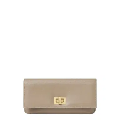 Fendi Way continental wallet with flap and twist lock | Thumbnail 1 Fendi Way continental wallet with flap and twist lock | Thumbnail 1