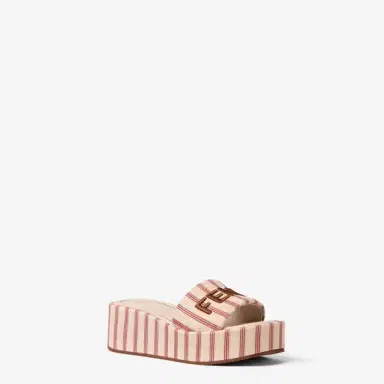 Fendi Wide-band slides with a platform sole | Thumbnail 2
