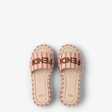 Fendi Wide-band slides with a platform sole | Thumbnail 4