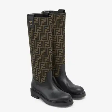 Fendi Tubular leg boots with round toe | Thumbnail 4