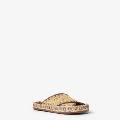 Fendi Flat slides with large intersecting bands | Thumbnail 2 Fendi Flat slides with large intersecting bands | Thumbnail 2