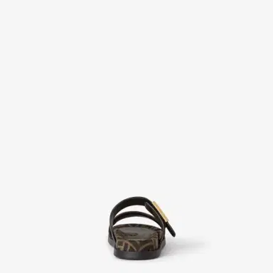 Fendi Double-band flat slides with FF Tube decorative buckle | Thumbnail 3