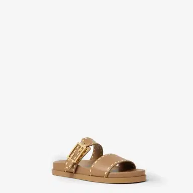 Fendi Double-band flat slides with FF Baguette decorative buckle | Thumbnail 2 Fendi Double-band flat slides with FF Baguette decorative buckle | Thumbnail 2