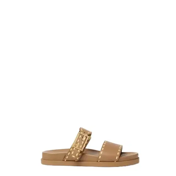 Double-band flat slides with FF Baguette decorative buckle