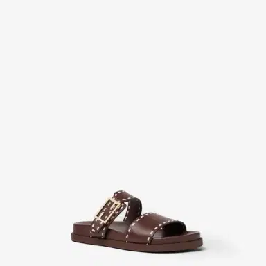 Fendi Double-band flat slides with FF Baguette decorative buckle | Thumbnail 2 Fendi Double-band flat slides with FF Baguette decorative buckle | Thumbnail 2