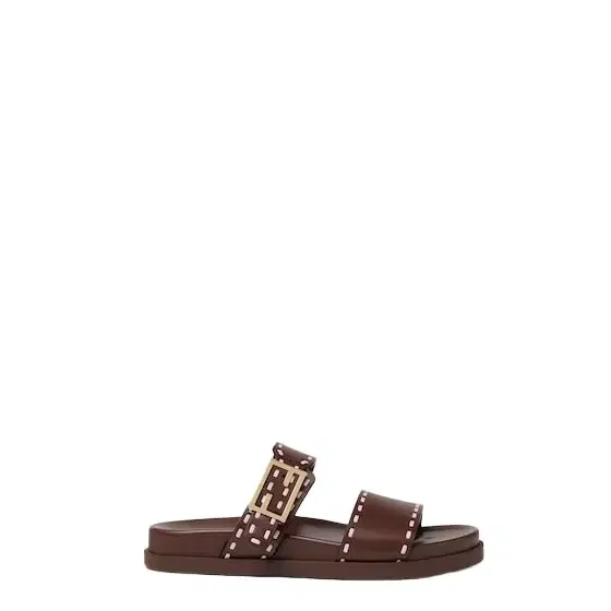 Double-band flat slides with FF Baguette decorative buckle