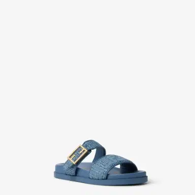 Fendi Double-band flat slides with FF Tube decorative buckle | Thumbnail 2