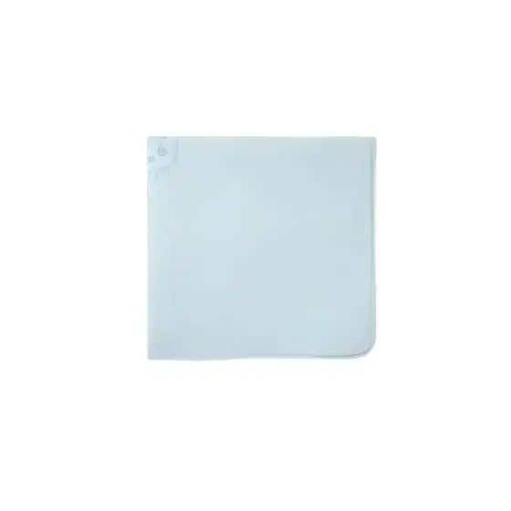 Fendi Baby blanket in light blue jersey with tone-on-tone