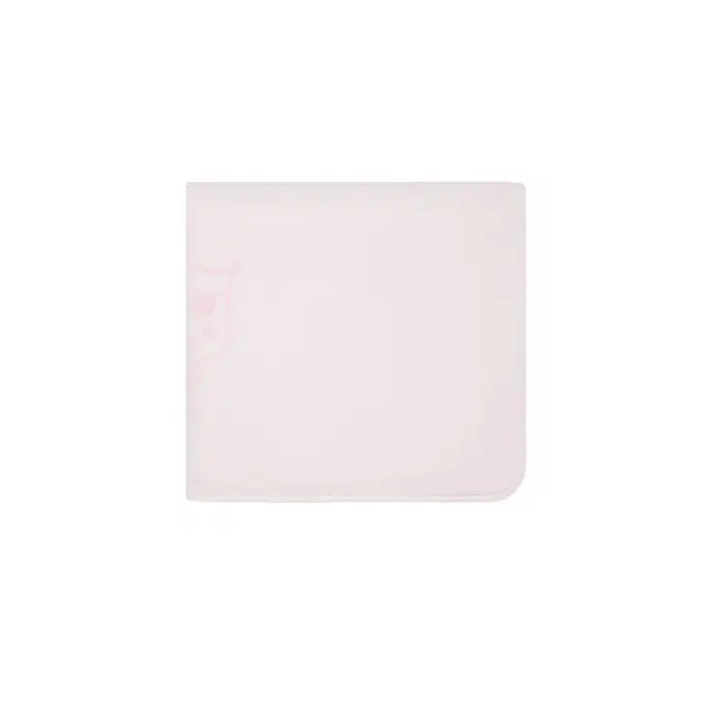 Fendi Baby blanket in pink jersey with tone-on-tone horse