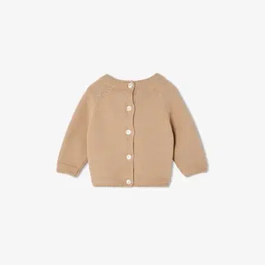 Fendi Crew neck baby jumper in brown cotton featuring | Thumbnail 2