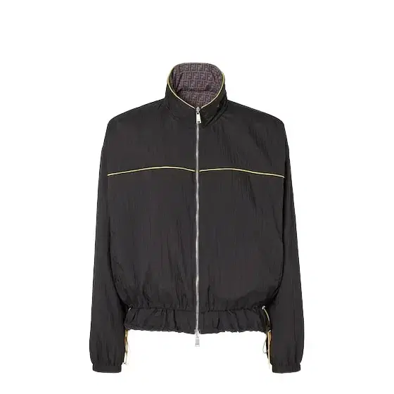 Fendi Reversible windbreaker with high collar and double