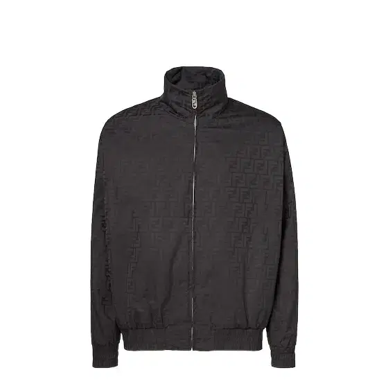 Padded bomber jacket with high collar and long