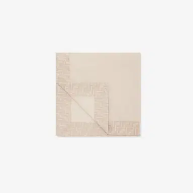 Fendi Beige jersey baby blanket with all-over printed | Thumbnail 2
