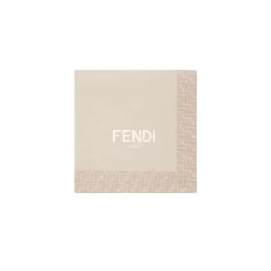 Fendi Beige jersey baby blanket with all-over printed