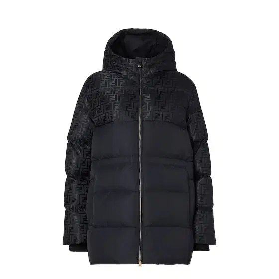 Fendi Parka with high collar and drawstring hood