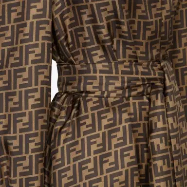 Fendi Shirt-style short dress with a classic collar, sleeves | Thumbnail 3