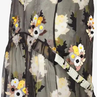 Fendi Midi dress fitted at the waist with crew-neck and short | Thumbnail 3 Fendi Midi dress fitted at the waist with crew-neck and short | Thumbnail 3