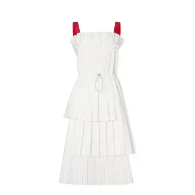 Fendi Midi bustier dress with asymmetric panels on the skirt | Thumbnail 1 Fendi Midi bustier dress with asymmetric panels on the skirt | Thumbnail 1