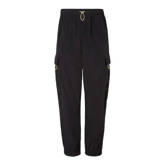 Cargo trousers with elasticated drawstring waist