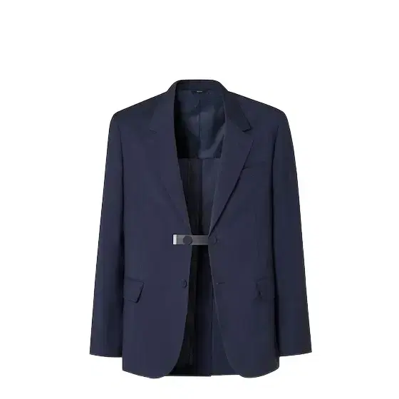 Single-breasted blazer with central vent at the back