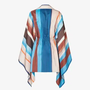Fendi Short kaftan dress with wide kimono sleeves | Thumbnail 2