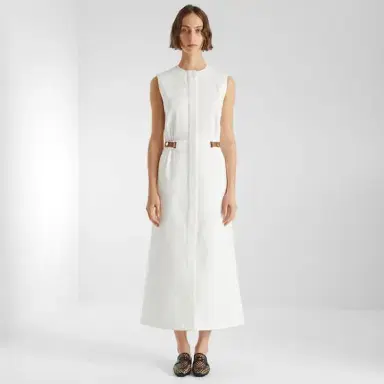Fendi Sleeveless midi dress with fitted waist and flared skirt | Thumbnail 4 Fendi Sleeveless midi dress with fitted waist and flared skirt | Thumbnail 4