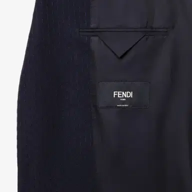 Fendi Regular-fit single-breasted jacket with centre-back vent | Thumbnail 5