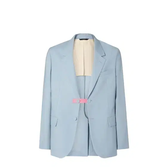 Single-breasted blazer with central vent at the back