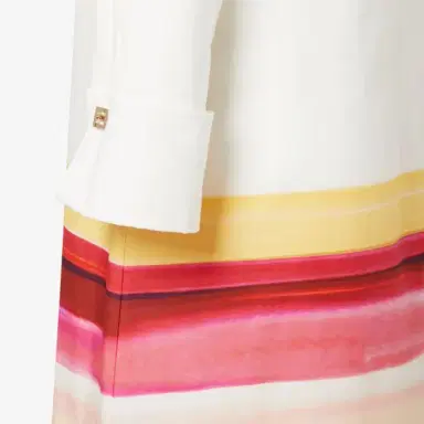 Fendi Shirt dress with shirt collar and long sleeves | Thumbnail 3