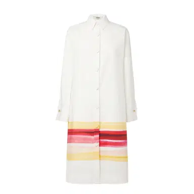 Fendi Shirt dress with shirt collar and long sleeves | Thumbnail 1
