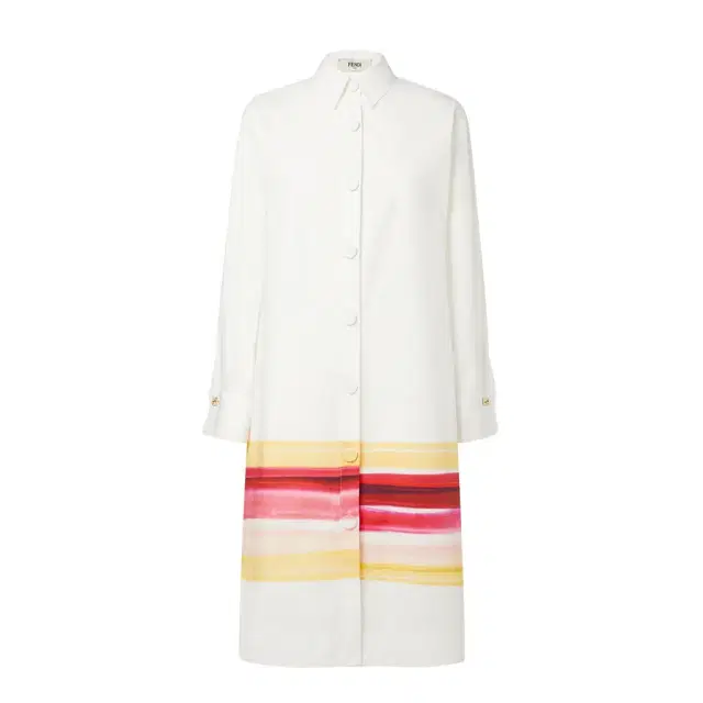 Shirt dress with shirt collar and long sleeves