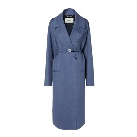 Oversize coat with a large collar and fur lapels