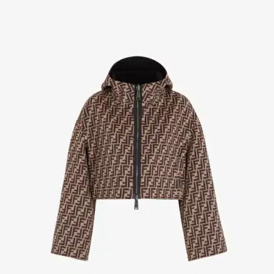 Fendi Reversible cropped, hooded jacket with patch pockets | Thumbnail 4 Fendi Reversible cropped, hooded jacket with patch pockets | Thumbnail 4