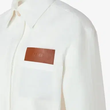 Fendi Single-breasted Go-To Jacket with shirt collar and low-cut | Thumbnail 3