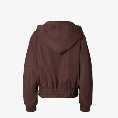 Fendi Cropped bomber jacket with high collar and removable | Thumbnail 2 Fendi Cropped bomber jacket with high collar and removable | Thumbnail 2